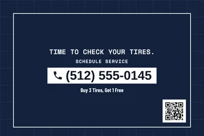 Blueprint · Phone Billboard: Time to Check Your Tires.