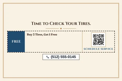Classic · Coupon: Time to Check Your Tires.