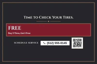 Classic · Offer Menu: Time to Check Your Tires.