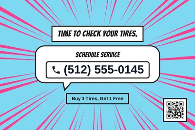 Comic pop · Phone Billboard: Time to Check Your Tires.