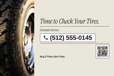 Contemporary · Phone Billboard: Time to Check Your Tires.