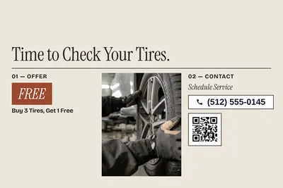 Contemporary · Photo Frame: Time to Check Your Tires.