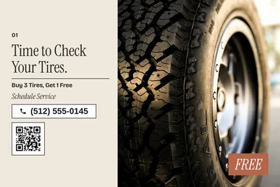 Contemporary · Photo Hero: Time to Check Your Tires.