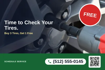 Local Offer · Photo Overlay: Time to Check Your Tires.