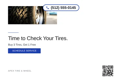 Minimal White · Bottom Heavy: Time to Check Your Tires.
