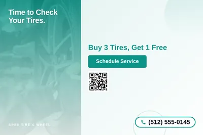 Modern Gradient · Side Stripe: Time to Check Your Tires.