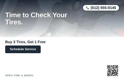 Modern Gradient · Top-Down Fade: Time to Check Your Tires.