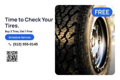 Modern · Photo Hero: Time to Check Your Tires.
