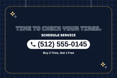 Neon night · Phone Billboard: Time to Check Your Tires.