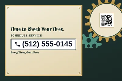Steampunk · Phone Billboard: Time to Check Your Tires.