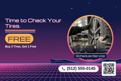 Synthwave · Photo Frame: Time to Check Your Tires.
