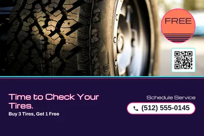 Synthwave · Photo Hero: Time to Check Your Tires.