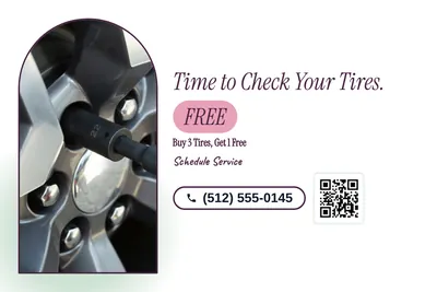 Soft watercolour · Checklist: Time to Check Your Tires.