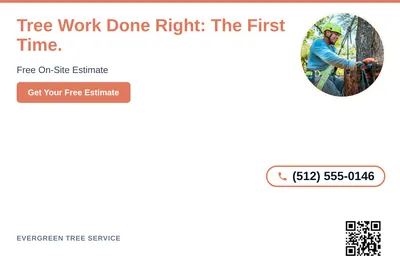 Clean Photo · Circle Photo Accent: Tree Work Done Right: The First Time.