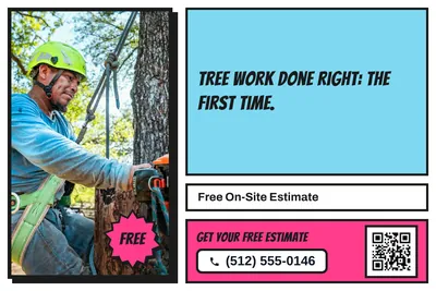 Comic pop · Photo Frame: Tree Work Done Right: The First Time.