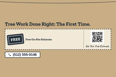 Kraft and stamp · Coupon: Tree Work Done Right: The First Time.