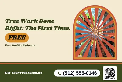Retro 70s · Photo Frame: Tree Work Done Right: The First Time.