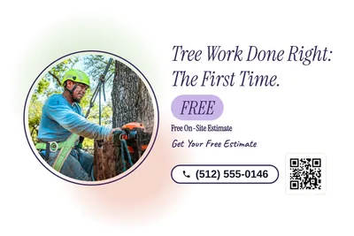 Soft watercolour · Photo Frame: Tree Work Done Right: The First Time.