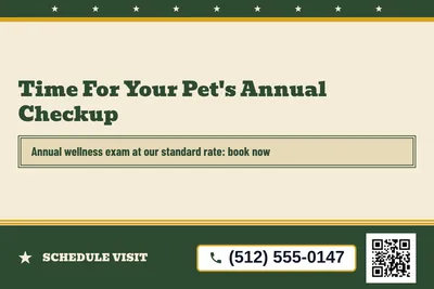 Vintage Americana · Coupon: Time For Your Pet's Annual Checkup