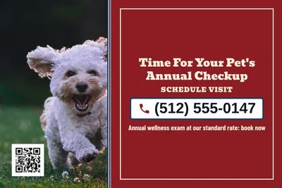 Vintage Americana · Phone Billboard: Time For Your Pet's Annual Checkup