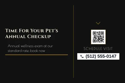 Art deco · Checklist: Time For Your Pet's Annual Checkup