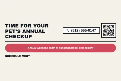 Bauhaus · Offer Menu: Time For Your Pet's Annual Checkup