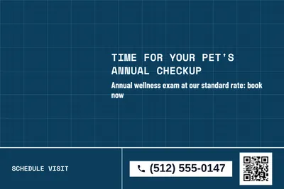 Blueprint · Big Offer: Time For Your Pet's Annual Checkup
