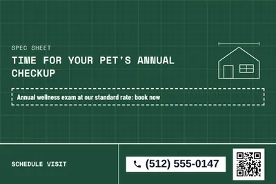 Blueprint · Coupon: Time For Your Pet's Annual Checkup