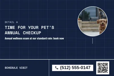 Blueprint · Photo Frame: Time For Your Pet's Annual Checkup