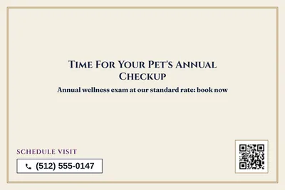Classic · Big Offer: Time For Your Pet's Annual Checkup