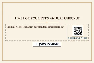 Classic · Coupon: Time For Your Pet's Annual Checkup