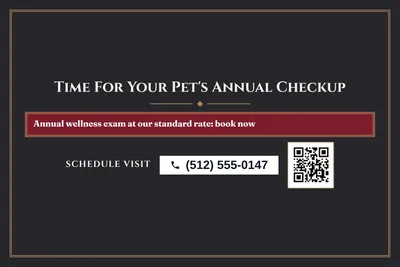 Classic · Offer Menu: Time For Your Pet's Annual Checkup