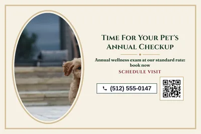 Classic · Photo Frame: Time For Your Pet's Annual Checkup