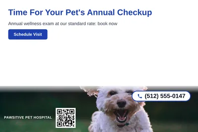 Clean Photo · Photo Bottom Strip: Time For Your Pet's Annual Checkup