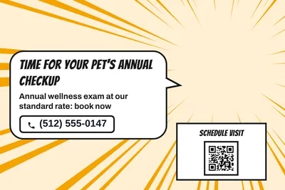 Comic pop · Big Offer: Time For Your Pet's Annual Checkup