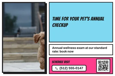 Comic pop · Photo Frame: Time For Your Pet's Annual Checkup