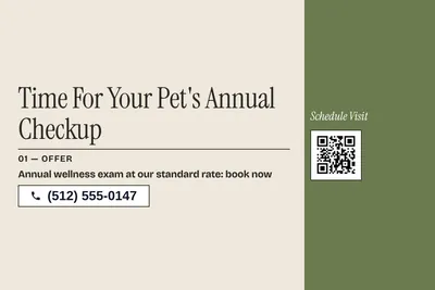 Contemporary · Checklist: Time For Your Pet's Annual Checkup