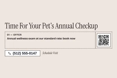 Contemporary · Coupon: Time For Your Pet's Annual Checkup