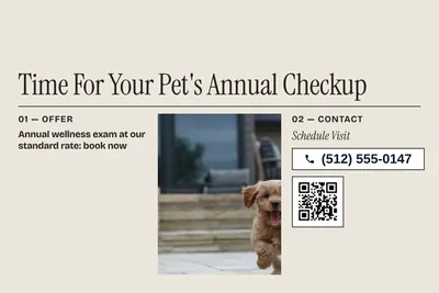 Contemporary · Photo Frame: Time For Your Pet's Annual Checkup