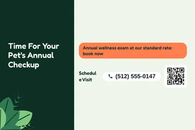 Jungle · Offer Menu: Time For Your Pet's Annual Checkup