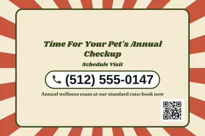 Retro 70s · Phone Billboard: Time For Your Pet's Annual Checkup