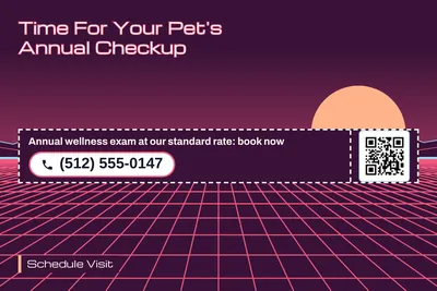 Synthwave · Coupon: Time For Your Pet's Annual Checkup