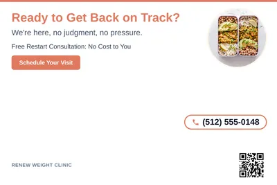 Clean Photo · Circle Photo Accent: Ready to Get Back on Track?