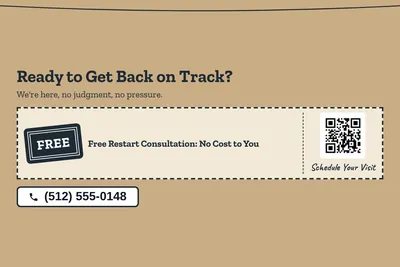 Kraft and stamp · Coupon: Ready to Get Back on Track?