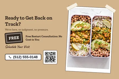 Kraft and stamp · Photo Frame: Ready to Get Back on Track?