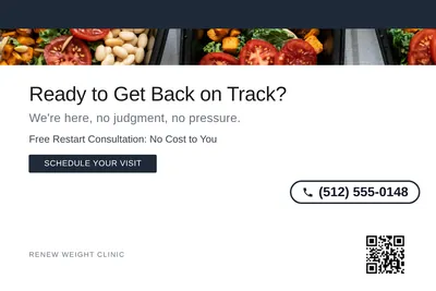 Minimal White · Top Bar: Ready to Get Back on Track?