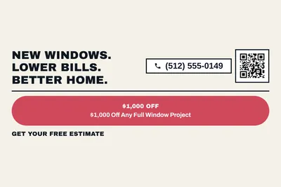 Bauhaus · Offer Menu: New Windows. Lower Bills. Better Home.