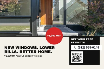 Bauhaus · Photo Hero: New Windows. Lower Bills. Better Home.