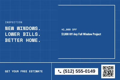Blueprint · Checklist: New Windows. Lower Bills. Better Home.