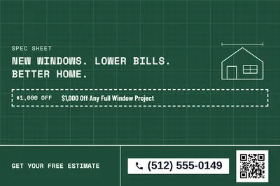Blueprint · Coupon: New Windows. Lower Bills. Better Home.